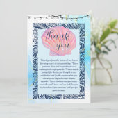 met een strandthema bedankkaart (Staand voorkant)