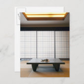 met een tatoeage van hout en een moderne stijl : briefkaart (Voorkant / Achterkant)