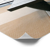 met een tatoeage van hout en een moderne stijl : poster (Hoek)