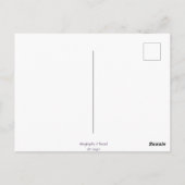 Met een thread - Paarse Storm- en hartkleding Briefkaart (Achterkant)