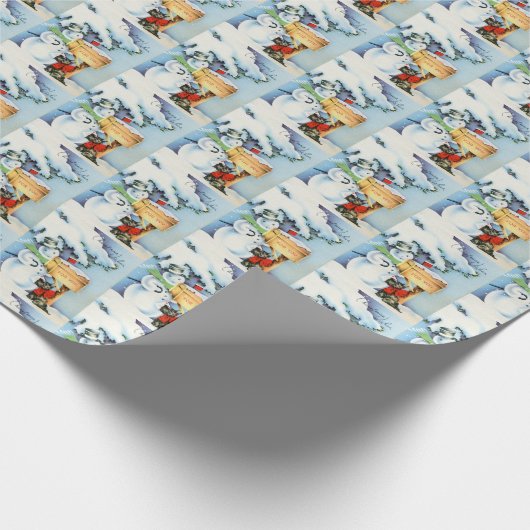 met een touwtje in het vizier cadeaupapier (Hoek)