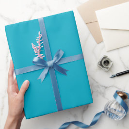 met een turquoise digitale uitnodiging ontwerp cadeaupapier