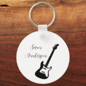 met een volledige naam gepersonaliseerde muzikant sleutelhanger (Voorkant)