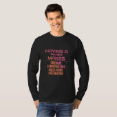 Met een vuile geest grappig sarcastisch t-shirt (Voorkant volledig)