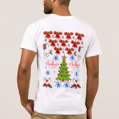 Met een witte hoes voor kerstMannen... T-shirt (Achterkant)
