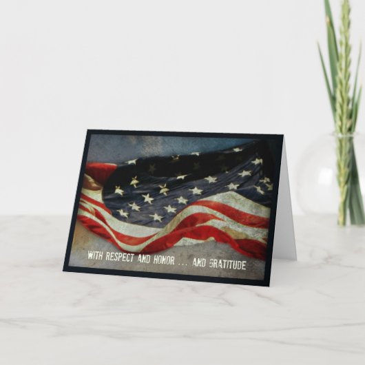 Met Eerbied, Eer - dank u de Kaart van de Dag van (Voorkant)