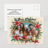 Met eigen foto Starry Hearth Feestdagenkaart (Voorkant / Achterkant)