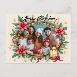 Met eigen foto Starry Hearth Feestdagenkaart