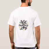 met eindeloze vreugde t-shirt (Achterkant)