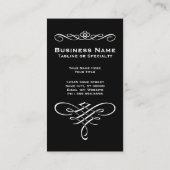 met elegante chocolade bedekte aardbei visitekaartje (Achterkant)