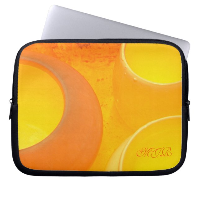 Met elektronengestookte keramische potten die koel laptop sleeve (Voorkant)