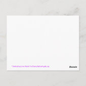 Met elkaar verbonden liefdesharten persoonlijke Br Briefkaart (Achterkant)