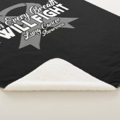 Met elke adem zal ik longkanker bestrijden sherpa deken (3/4)