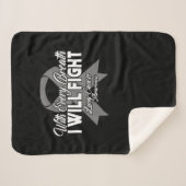 Met elke adem zal ik longkanker bestrijden sherpa deken (Voorkant (horizontaal))