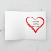 Met elke kus feestdagen kaart (Binnen)