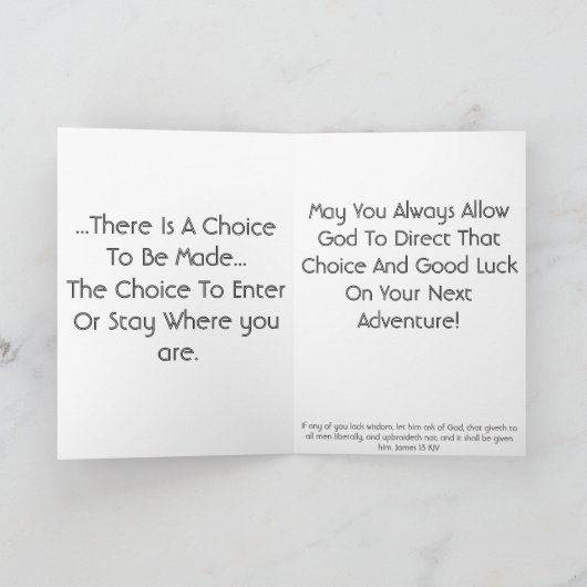 Met Elke Open Deur… Kaart (Binnen)