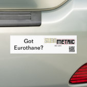 Met Eurothane-bumpersticker Bumpersticker (Op auto)