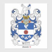 Met Familie Crest Sticker (Vel)