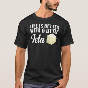 Met fetekaas in het zuiveldeeg t-shirt