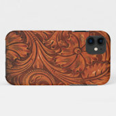 met floreel gereedschap leren stijltelefoon Case-Mate iPhone case (Achterkant (horizontaal))