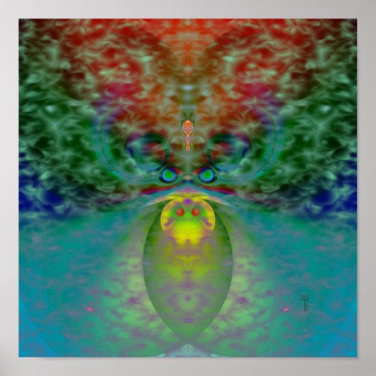 Met Fog it Peers (12 bij 12) Art Print (Voorkant)