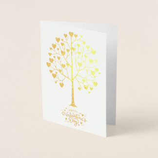 Met folie belegde hartboom, zal je mijn Valentijn  Kaarten