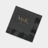 Met folie gestempelde servetten (Links)