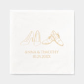 Met folie gestempelde servetten (Voorkant)