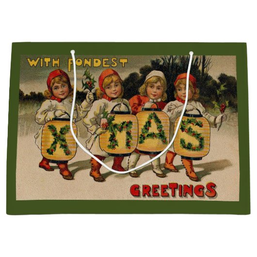 Met Fondest Xmas Groeten Groot Cadeauzakje (Voorkant)