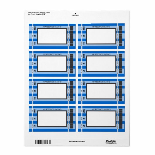 Met football wordt uw eigen adreslabel afgedrukt etiket (Full Sheet)