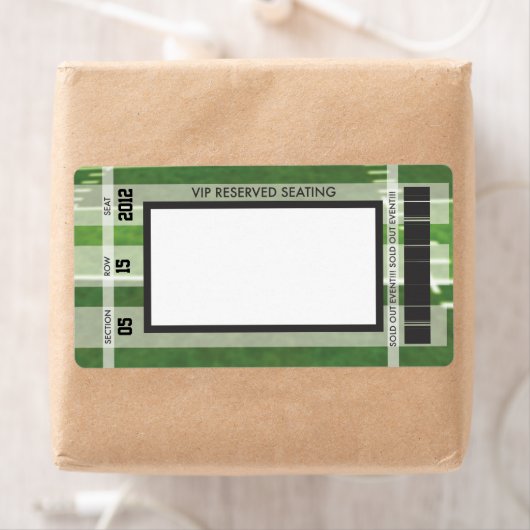 Met football wordt uw eigen adreslabel afgedrukt etiket (Insitu)