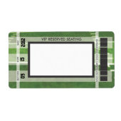 Met football wordt uw eigen adreslabel afgedrukt etiket (Voorkant)