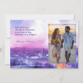 Met FOTO aan de achterkant Amour Éternel à la Pari Kaart (Achterkant)