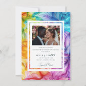 Met foto aan de achterkant Eetherische Bloom Save The Date (Achterkant)