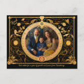 Met foto & aangepaste tekst Elegant Shanah Tovah Briefkaart (Voorkant)