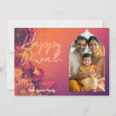 Met Foto & aangepaste tekst Festival Flame kaart (Voorkant)