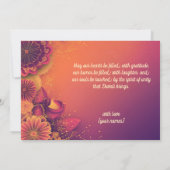 Met Foto & aangepaste tekst Festival Flame kaart (Achterkant)