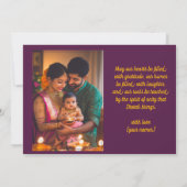Met foto & aangepaste tekst Glow & Grace kaart (Achterkant)