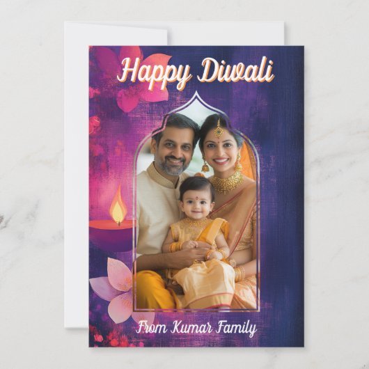 Met Foto & aangepaste tekst Glow & Tell, kaart (Voorkant)