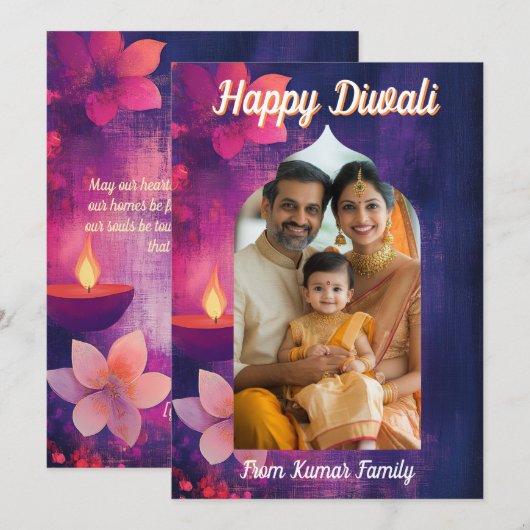 Met Foto & aangepaste tekst Glow & Tell, kaart (Voorkant / Achterkant)