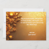 Met Foto & aangepaste tekst Golden Grace kaart (Achterkant)