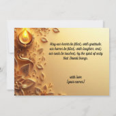 Met Foto & aangepaste tekst Golden Grace kaart (Achterkant)