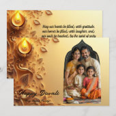 Met Foto & aangepaste tekst Golden Grace kaart (Voorkant / Achterkant)