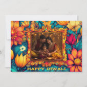 Met Foto & aangepaste tekst Happy Diwali (Voorkant)