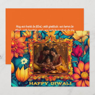 Met Foto & aangepaste tekst Happy Diwali