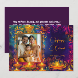 Met Foto & aangepaste tekst Happy Diwali
