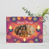 Met foto & aangepaste tekst Lotus Light kaart (Staand voorkant)