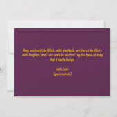 Met foto & aangepaste tekst Lotus Light kaart (Achterkant)