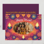 Met foto & aangepaste tekst Lotus Light kaart (Voorkant / Achterkant)