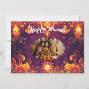 Met Foto & aangepaste tekst Rangoli Radiance kaart